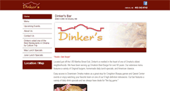 Desktop Screenshot of dinkersbar.com