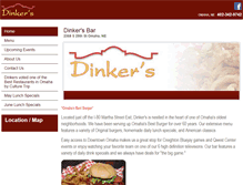 Tablet Screenshot of dinkersbar.com